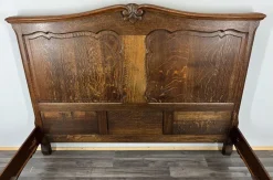 Pamono Vintage French Bed Frame in Oak