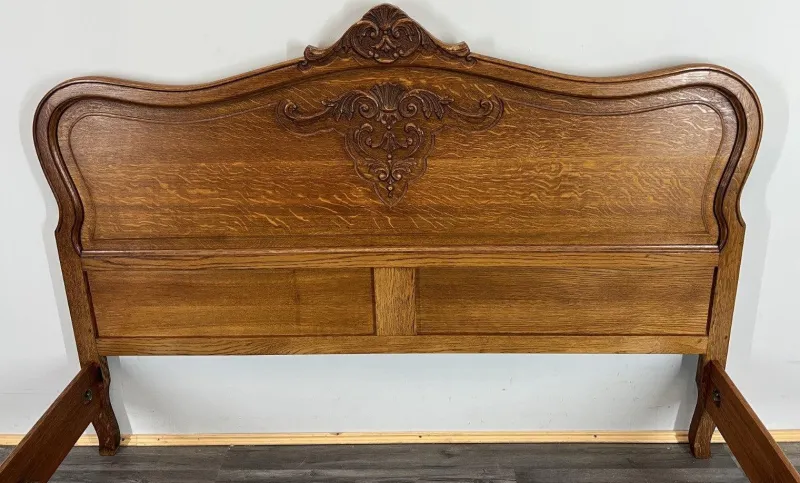 Online Pamono Vintage French Bed Frame in Oak