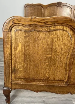 Sale Pamono Vintage French Bed Frame in Oak