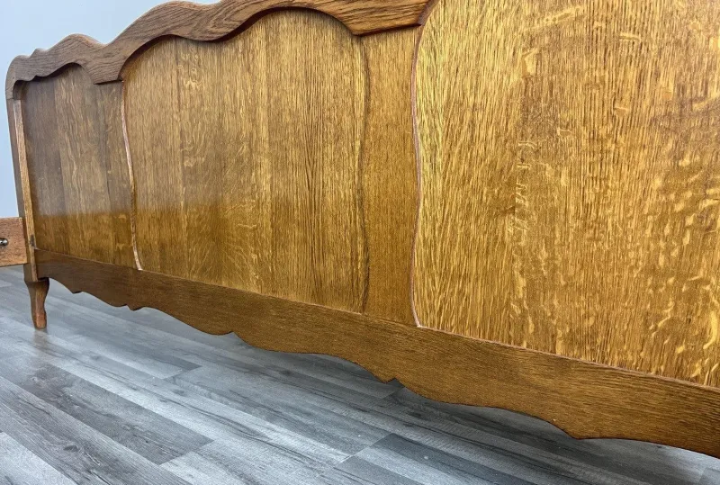 Sale Pamono Vintage French Bed Frame in Oak