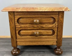 Best Pamono Vintage French Bedside Table with Marble To