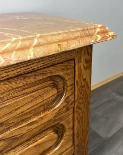 Best Pamono Vintage French Bedside Table with Marble To