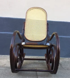 Best Pamono Vintage French Bentwood Junior Rocking Chair with Swirls, 1970s