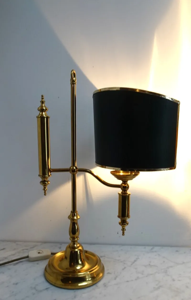 Pamono Vintage French Bouillotte Table Lamp, 1960s> Table Lamps