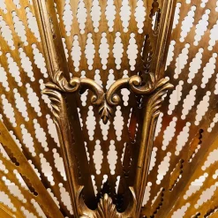 Hot Pamono Vintage French Brass Fan Firescreen