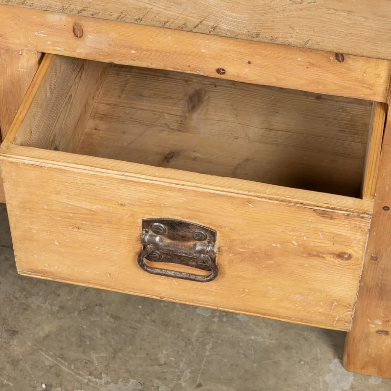Sale Pamono Vintage French Butchers Block Table, 1920