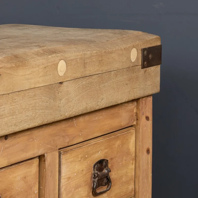 Sale Pamono Vintage French Butchers Block Table, 1920