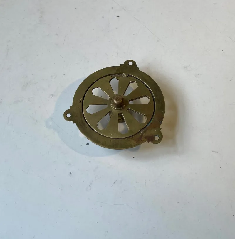 Pamono Vintage French Butterfly Air Vent in Brass, 1950s> Architectural Elements