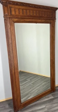 Pamono Vintage French Carved Oak Wall Mirror> Mirrors