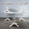 Pamono Vintage French Cast Base White Outdoor Table, 1950s> Garden Tables