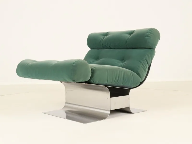 New Pamono Vintage French Chaise Lounge by François Monnet for Kappa, 1970s