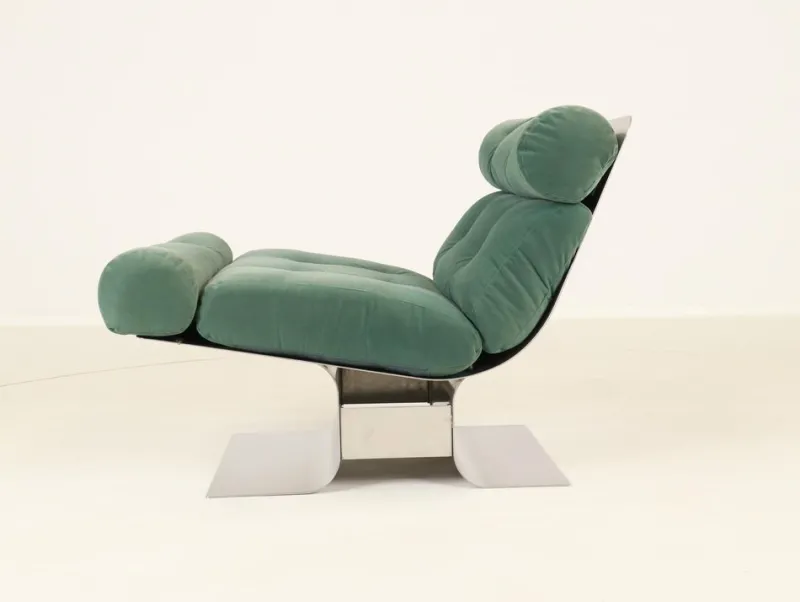 New Pamono Vintage French Chaise Lounge by François Monnet for Kappa, 1970s