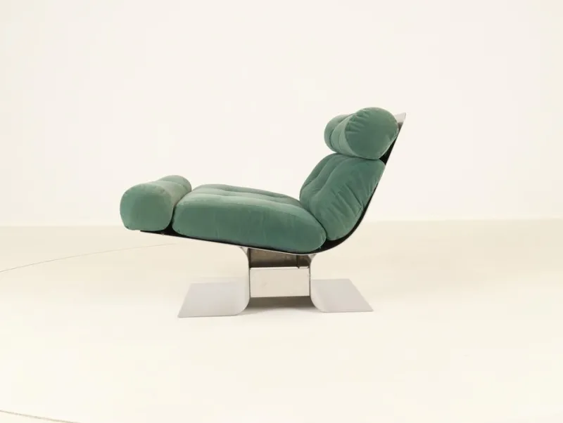 New Pamono Vintage French Chaise Lounge by François Monnet for Kappa, 1970s