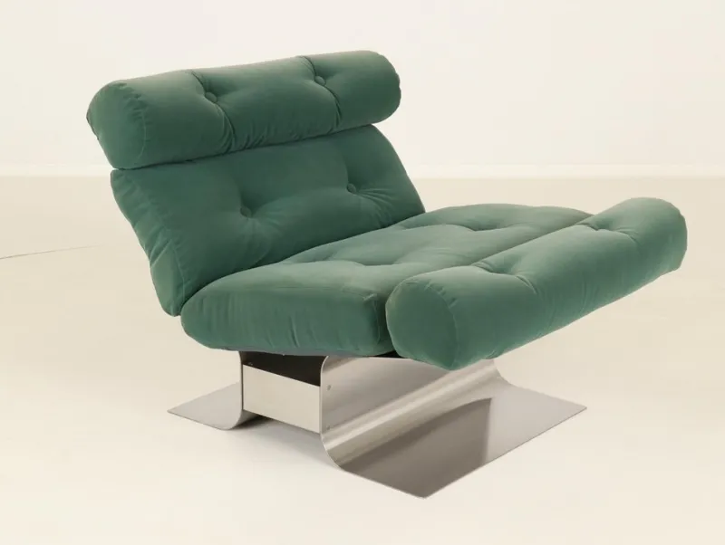 New Pamono Vintage French Chaise Lounge by François Monnet for Kappa, 1970s