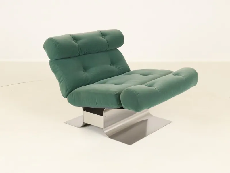 New Pamono Vintage French Chaise Lounge by François Monnet for Kappa, 1970s