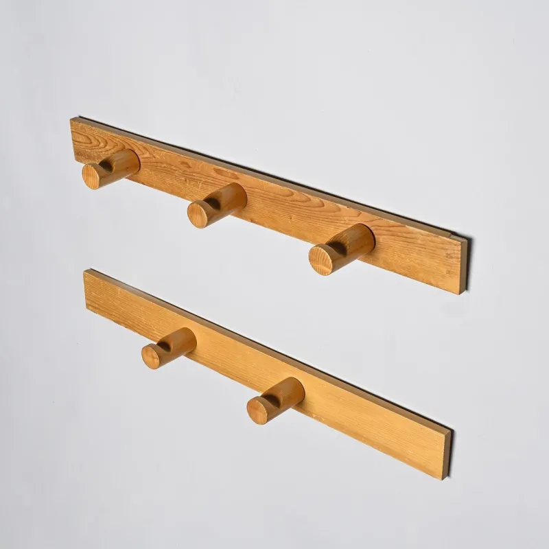 Pamono Vintage French Coat Racks by Charlotte Perriand, 1970s, Set of 2> Racks, Hooks & Valets