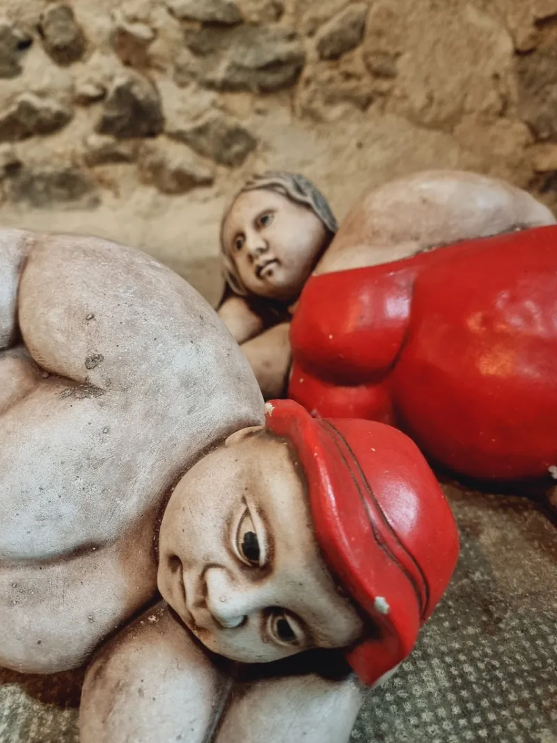Pamono Vintage French Concrete Sculpture Set, 1960s> Mid-Century