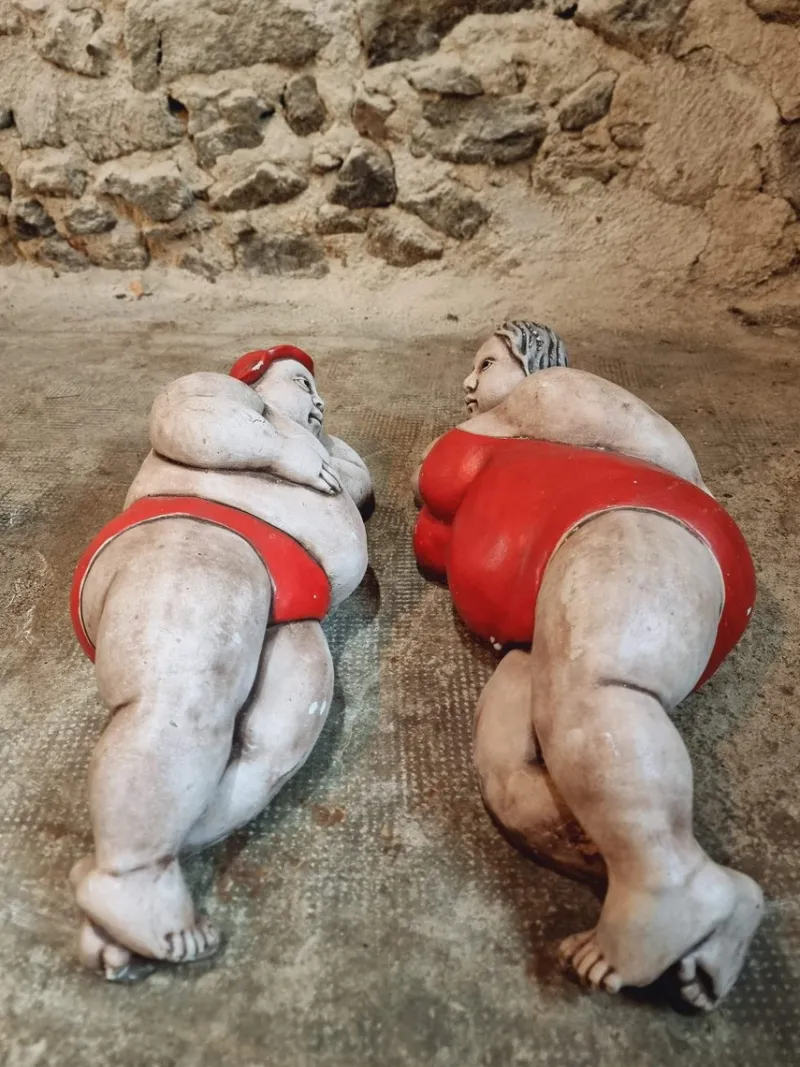 Pamono Vintage French Concrete Sculpture Set, 1960s> Mid-Century