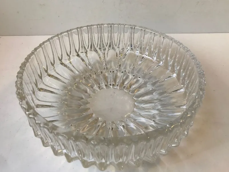 Pamono Vintage French Crystal Bowl, 1950s> Bowls