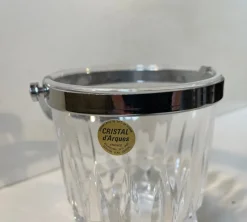 Sale Pamono Vintage French Crystal Ice Bucket from Cristal D Arques, 1970s