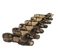 Pamono Vintage French Dachshund Dog Knife Rests in Taupe Glass, 1950s, Set of 12> Cutlery & Serving Utensils