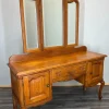 Online Pamono Vintage French Dressing Table with Mirror in Oak