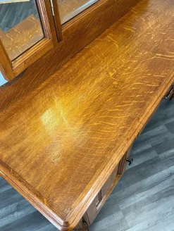 Online Pamono Vintage French Dressing Table with Mirror in Oak
