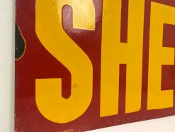 Hot Pamono Vintage French Enamel Sign Shell Huiles, 1931