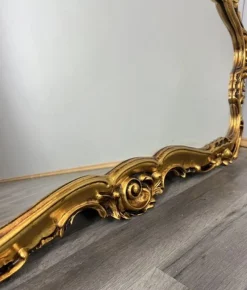 Pamono Vintage French Gilt Console Table and Mirror, Set of 2><noscript><img width=
