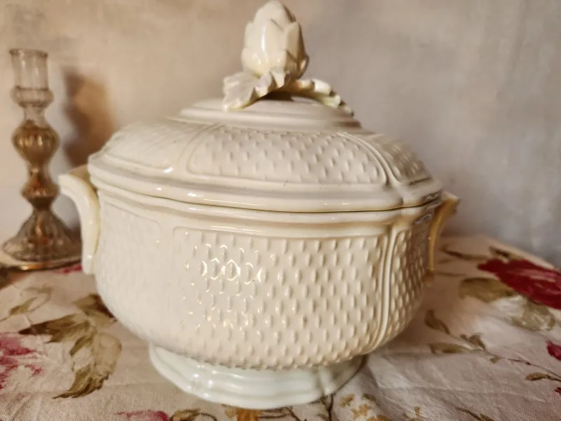 Pamono Vintage French Ironstone Pont Aux Choux Series Soup Tureen with Artichoke Lid from Gien, 1960s> Serving Dishes