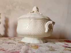 Pamono Vintage French Ironstone Pont Aux Choux Series Soup Tureen with Artichoke Lid from Gien, 1960s><noscript><img width=