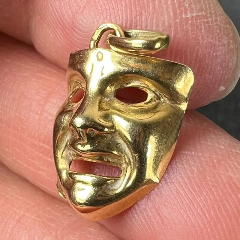 Pamono Vintage French 18k Yellow Gold Charm Pendant, 1970s