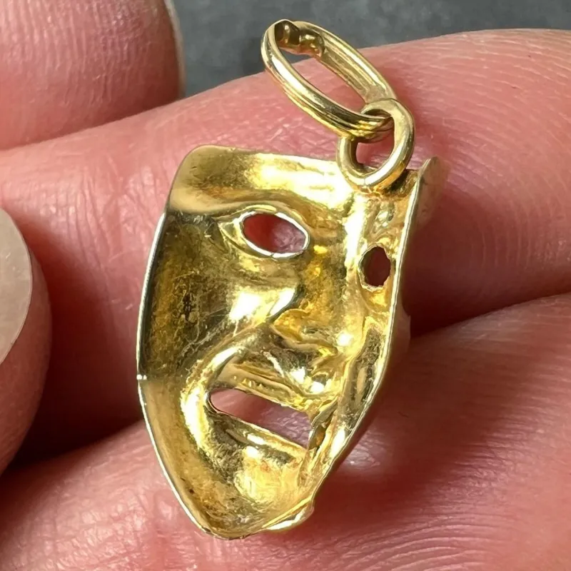 Pamono Vintage French 18k Yellow Gold Charm Pendant, 1970s