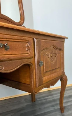 Pamono Vintage French Louis Dressing Table with Mirror><noscript><img width=