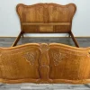 Hot Pamono Vintage French Louis XVI Style Double Carved Bed in Oak