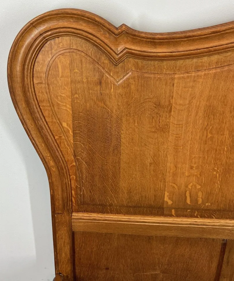 Hot Pamono Vintage French Louis XVI Style Double Carved Bed in Oak