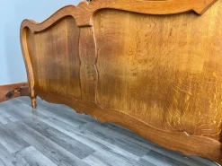 Hot Pamono Vintage French Louis XVI Style Double Carved Bed in Oak
