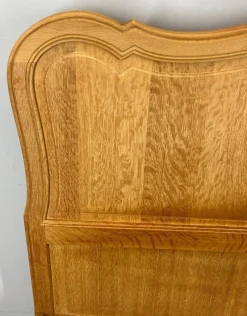 Clearance Pamono Vintage French Louis XVI Style Double Carved Bed Frame in Oak