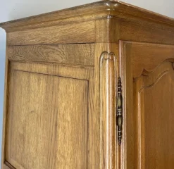 Pamono Vintage French Louis XVI Carved Oak 4-Door Armoire><noscript><img width=