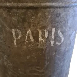 Pamono Vintage French Metal Zinc Barrel, 1920s><noscript><img width=