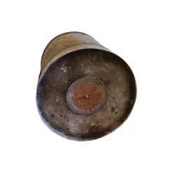 Pamono Vintage French Metal Zinc Barrel, 1920s><noscript><img width=