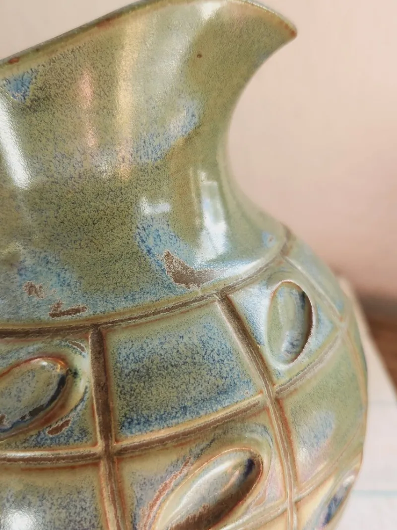Pamono Vintage French No 408 Ceramic Pitcher by Denbac, 1930s> Bottles, Carafes & Jugs