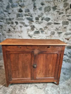 Pamono Vintage French Oak and Poplar Buffet, 1920s><noscript><img width=