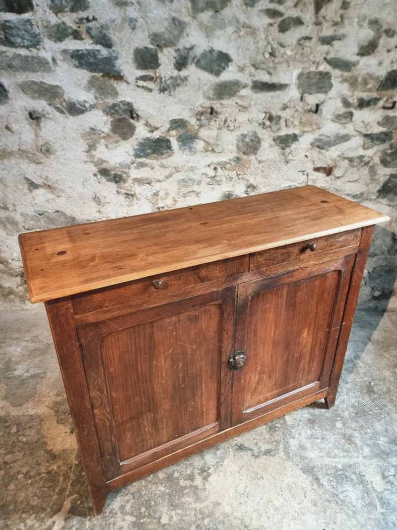 Pamono Vintage French Oak and Poplar Buffet, 1920s> Sideboards & Buffets