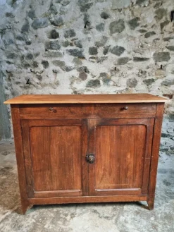 Pamono Vintage French Oak and Poplar Buffet, 1920s><noscript><img width=