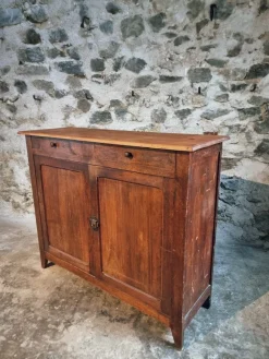 Pamono Vintage French Oak and Poplar Buffet, 1920s><noscript><img width=