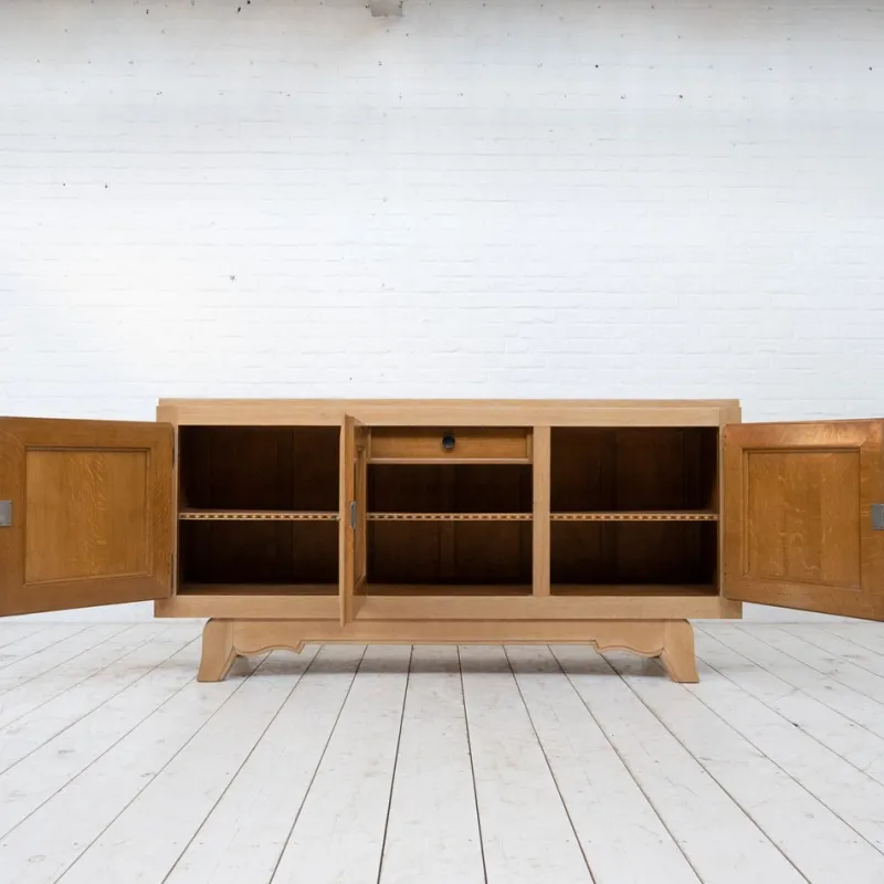 Pamono Vintage French Oak Sideboard from Gaston Poisson, 1940s> Sideboards & Buffets