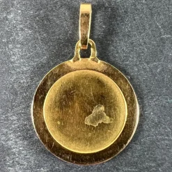 Online Pamono Vintage French Perroud Gemini Zodiac 18k Yellow Gold Medal Pendant, 1960s