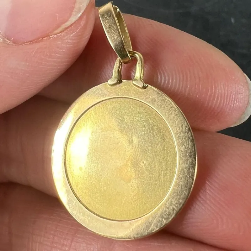 Online Pamono Vintage French Perroud Gemini Zodiac 18k Yellow Gold Medal Pendant, 1960s
