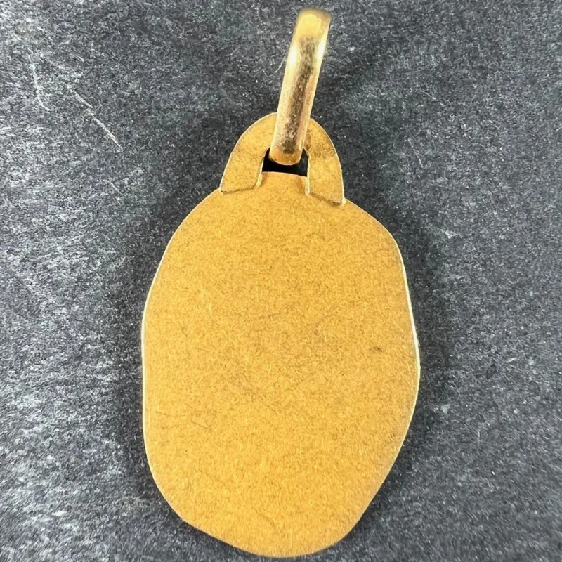 New Pamono Vintage French Perroud Libra Zodiac 18k Yellow Gold Medal Pendant, 1960s